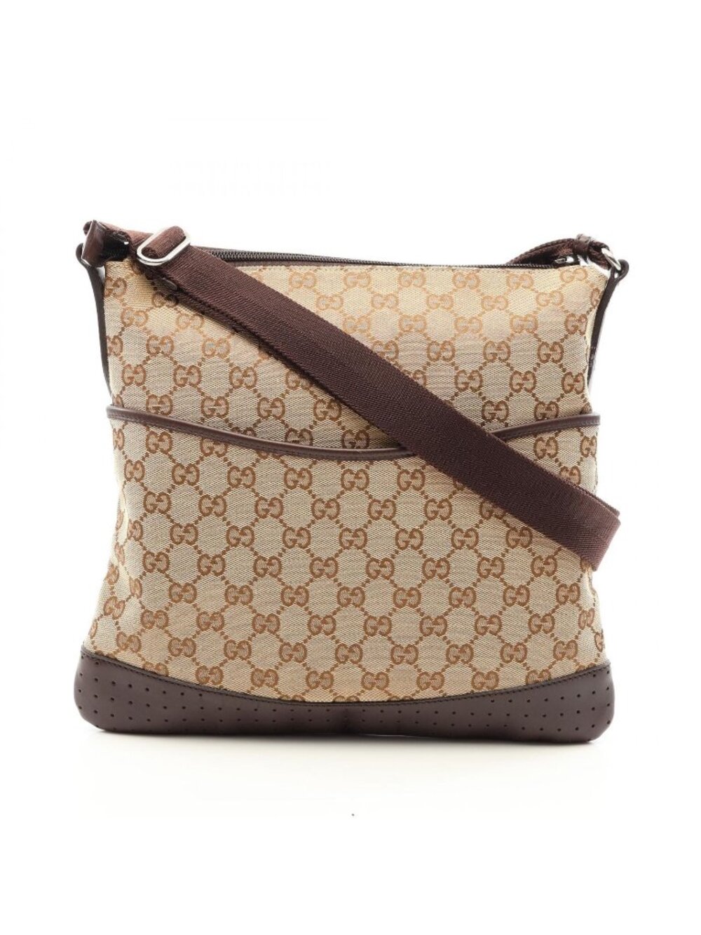 Gucci Shoulder Bag GG Canvas Beige Brown